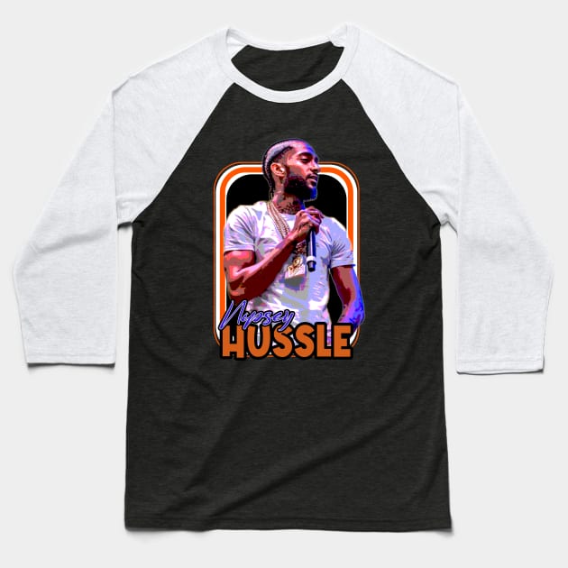 Nipsey's Hustle A Glimpse Into His Inspirational Journey Baseball T-Shirt by ElenaBerryDesigns
